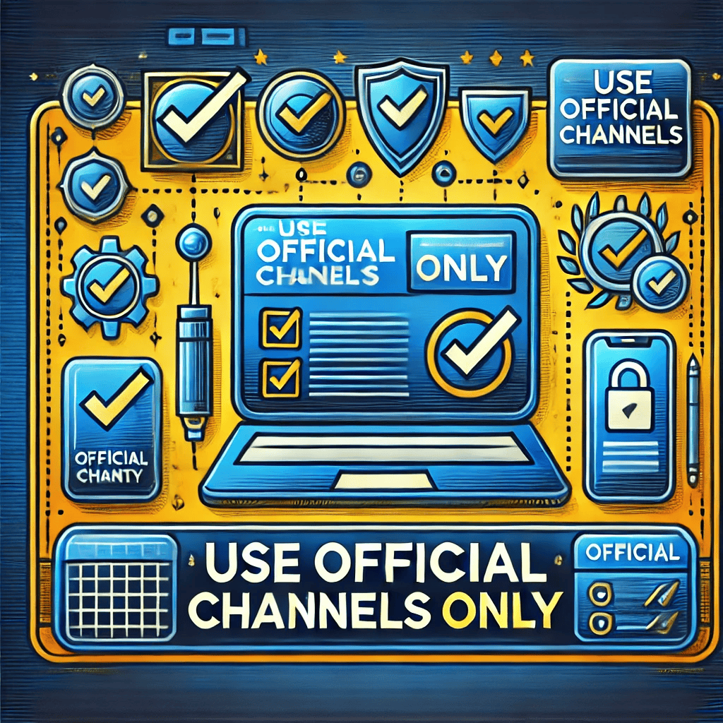 Use Official Channels